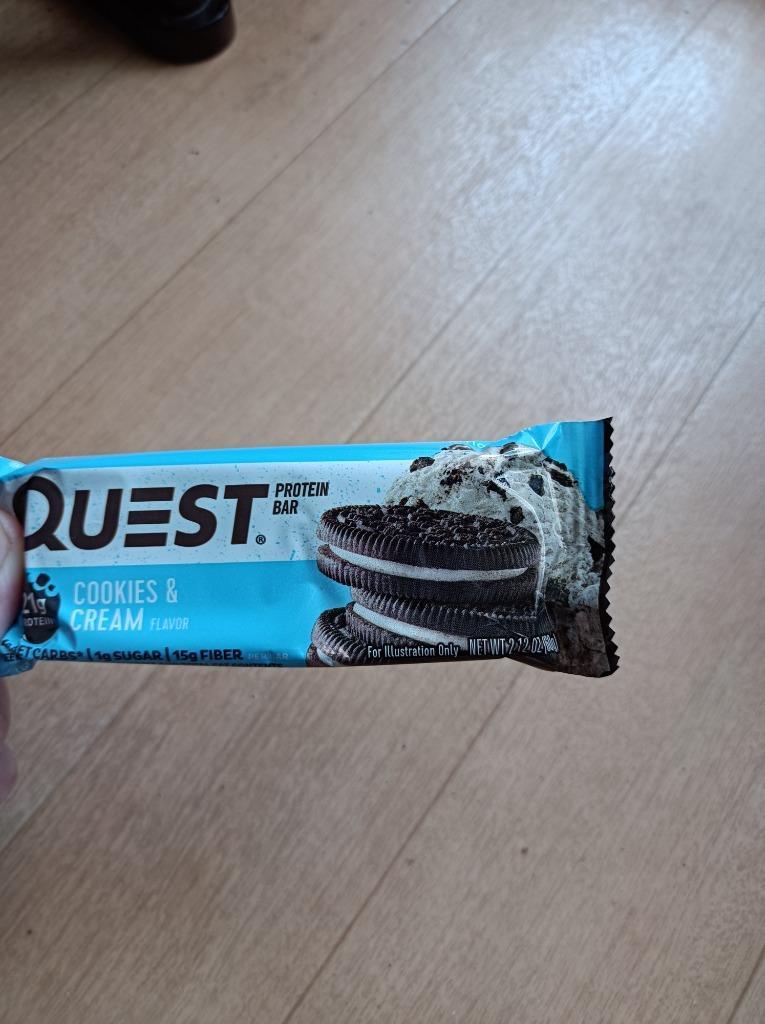 リクエスト プロテインバー プロテインバー クエストバー クッキー＆クリーム12バー QUEST