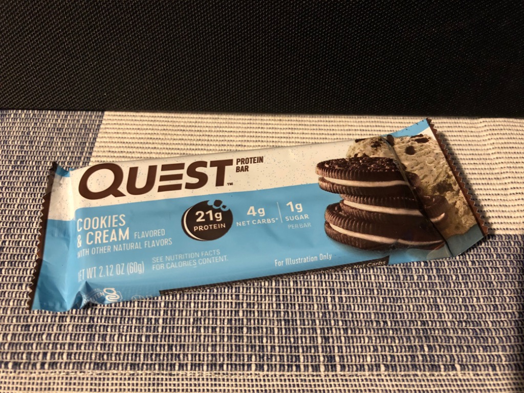 リクエスト プロテインバー プロテインバー クエストバー クッキー＆クリーム12バー QUEST