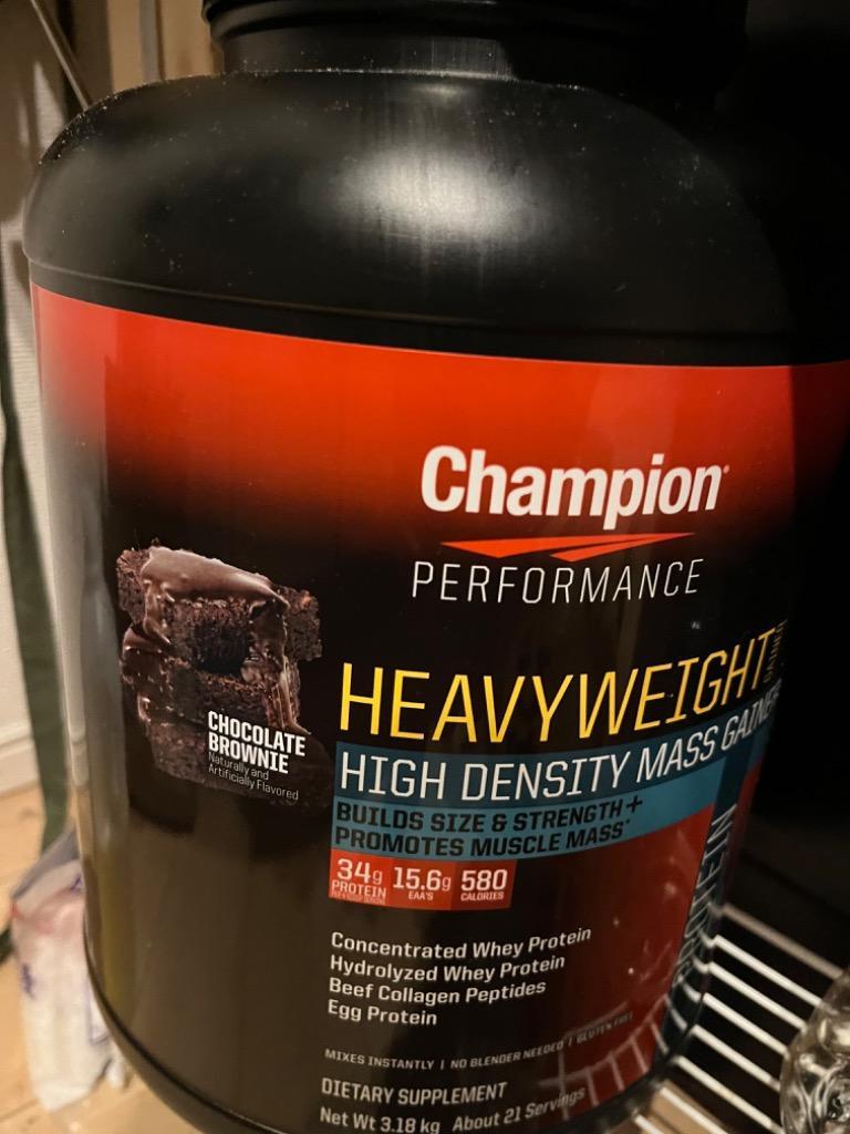 チャンピオン ヘビーウエイトゲイナー580 ウェイトゲイナープロテイン チョコレートブラウニー味 3.18kg Champion Performance  Heavyweight Gainer 580 :CP-10280:米国サプリのNatural Harmony - 通販 - Yahoo!ショッピング