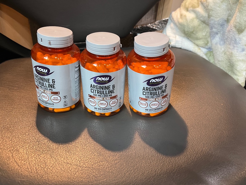【送料無料・国内発送】NOW社 アルギニン500mg　シトルリン250mg　120粒 3個セット NOW Foods クーポンあり[3個セット] Lアルギニン 500mg \u0026 L