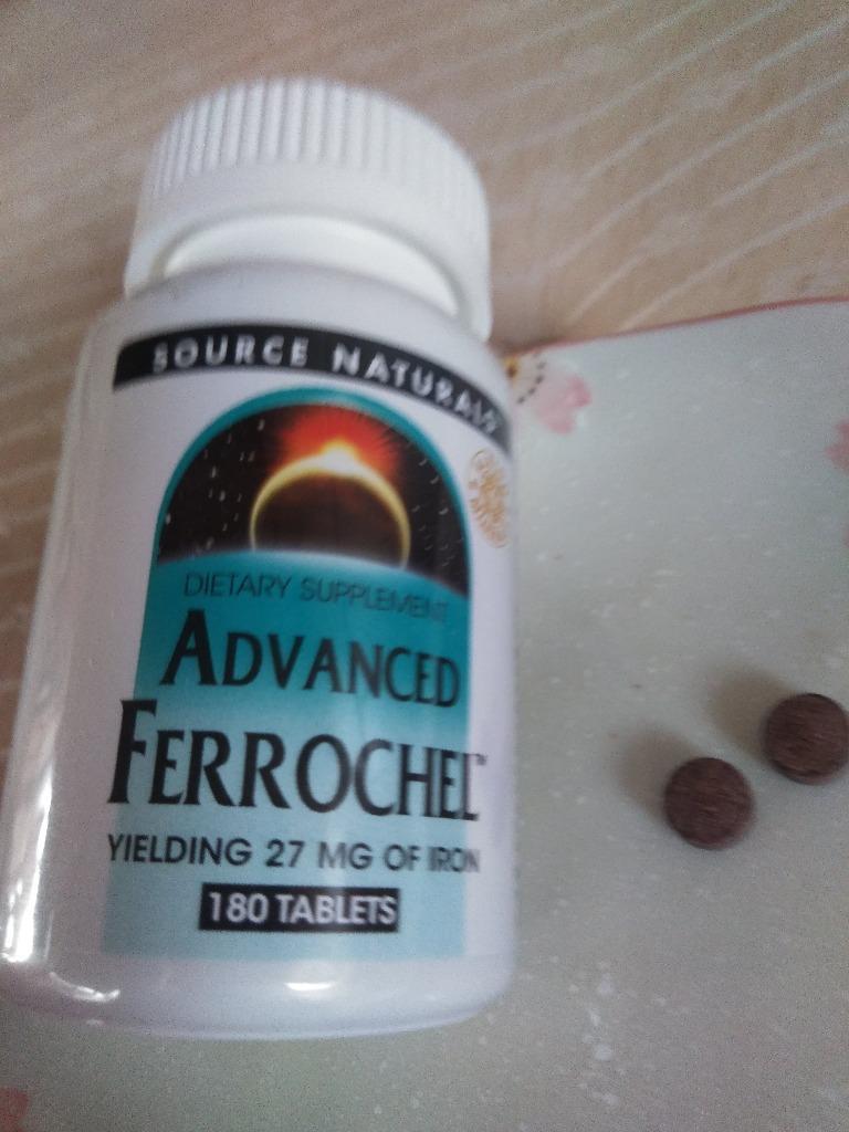 ソースナチュラルズ アドバンスドフェロケル 27mg 180粒 タブレット Source Naturals Advanced Ferrochel  27mg 180tablets :SN-01456:米国サプリのNatural Harmony - 通販 - Yahoo!ショッピング