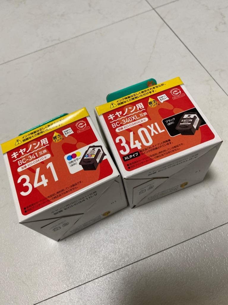 エコリカ BC-340XL ブラック大容量 BC-341 カラー標準 エコリカ