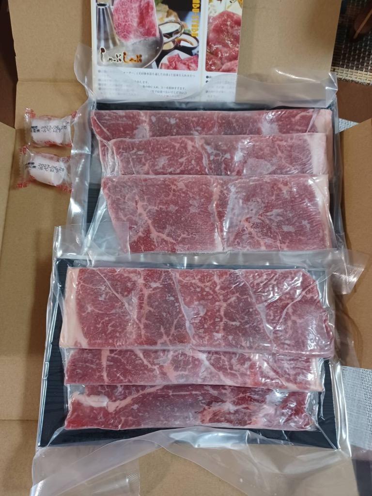 牛肉 肉 黒毛和牛 リッチな 赤身 スライス しゃぶしゃぶ すき焼き 600g