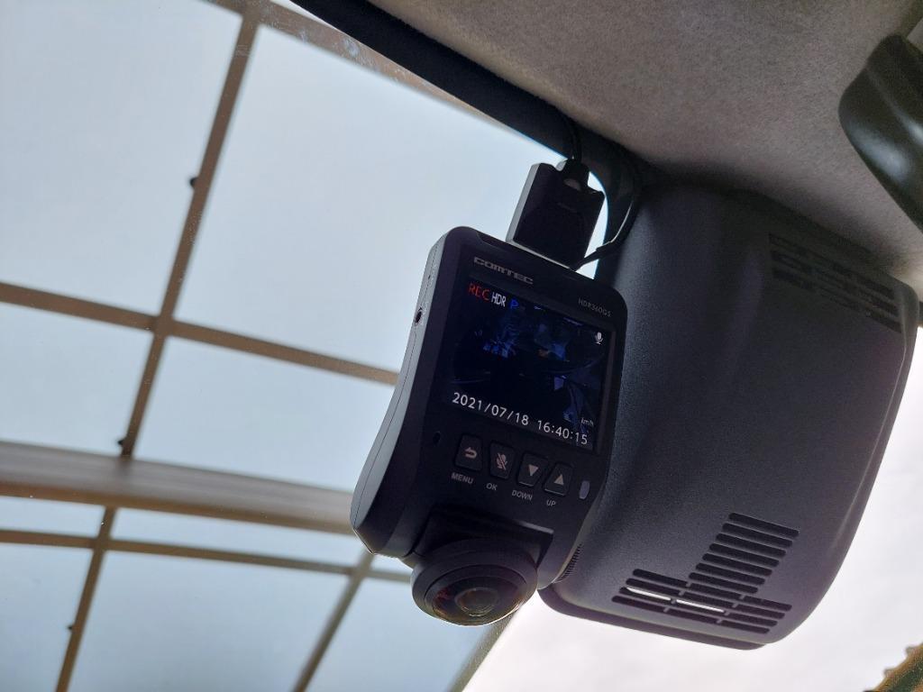 コムテック HDR361GS ドライブレコーダー 360度 車内前後左右記録 日本