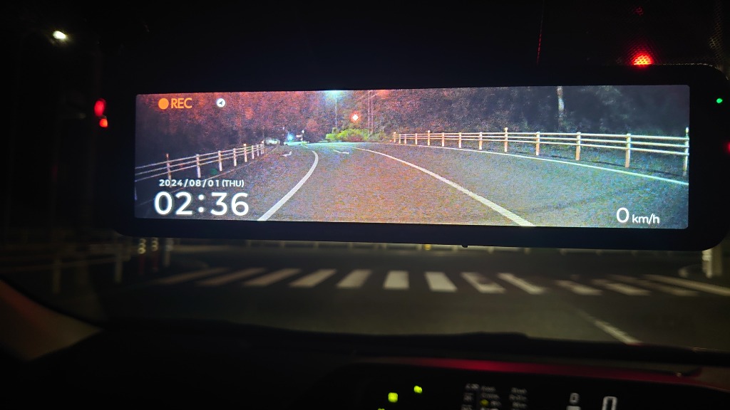 コムテック ミラー型ドライブレコーダー ZDR048+CDOP-01P 駐車