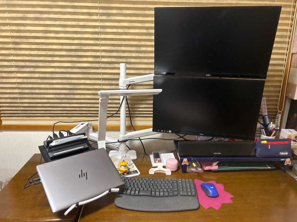エルゴトロン LX デュアルスタッキングアーム, 長身ポール 45