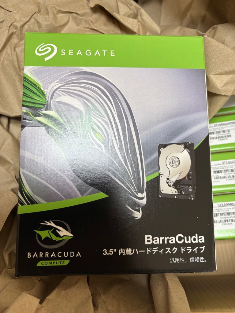Seagate（シーゲイト） 正規代理店品 BarraCuda 3.5インチ 16TB 内蔵