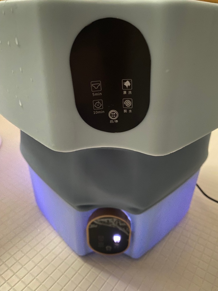 脱水機能付き 青色光滅菌 17L折りたたみ洗濯機 小型 洗濯機 簡易