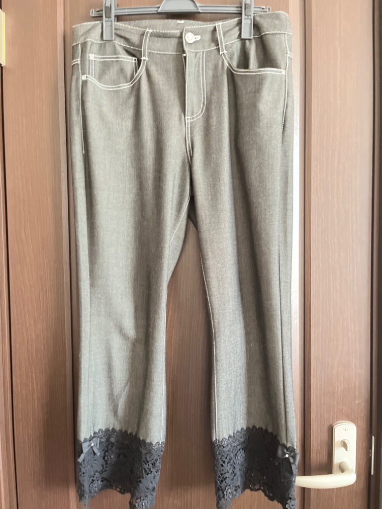50％OFF】スーパービューティ / デニム調ストレッチクロップド