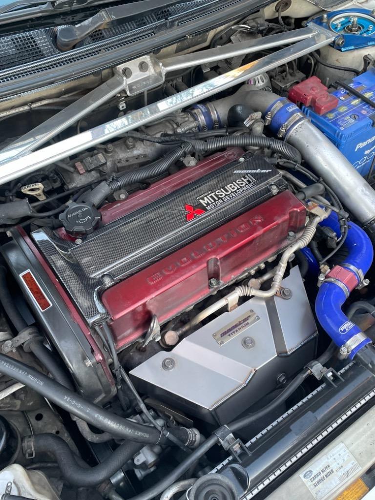 三菱（MITSUBISHI） エキマニプレート【ランサーEvo用チタニウム