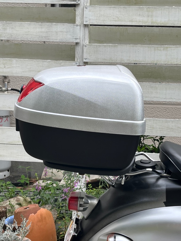 Velocity(車) リアボックス トップケース バイク シルバー 銀
