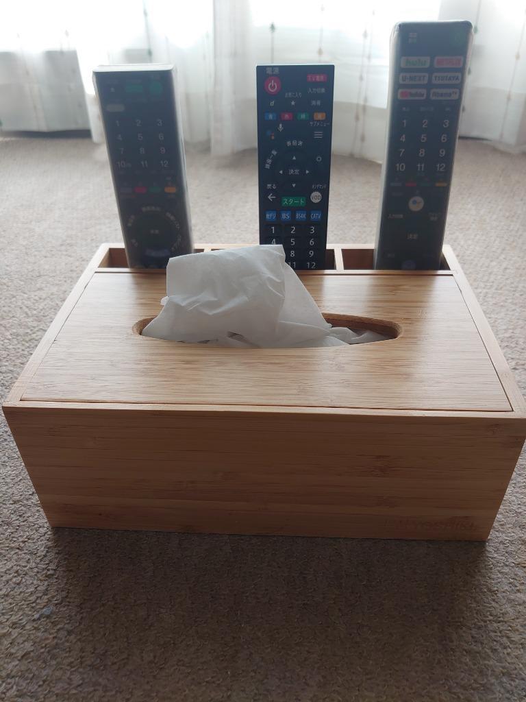 ティッシュケース ティッシュ収納 竹製 レビュー特典 ティッシュ