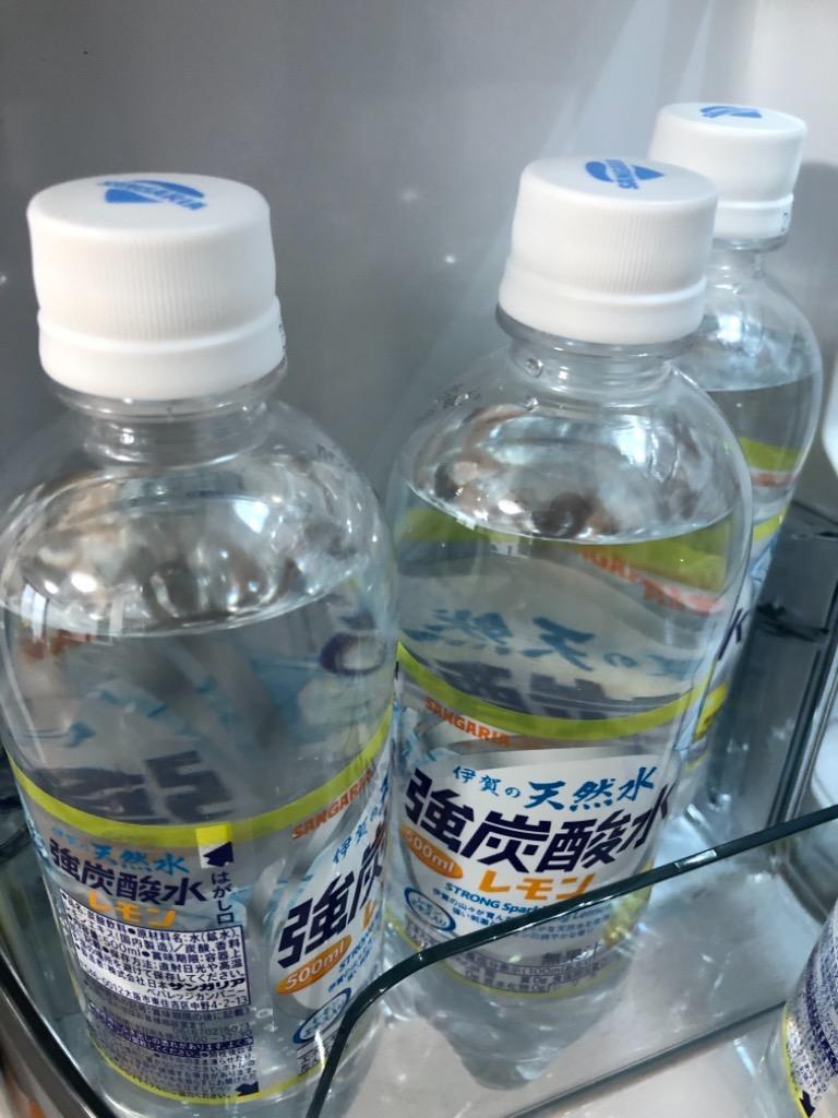 メーカー直送 送料無料 サンガリア 伊賀の天然水 強炭酸水 レモン 500ml × 48本 ケース materialworldblog.com