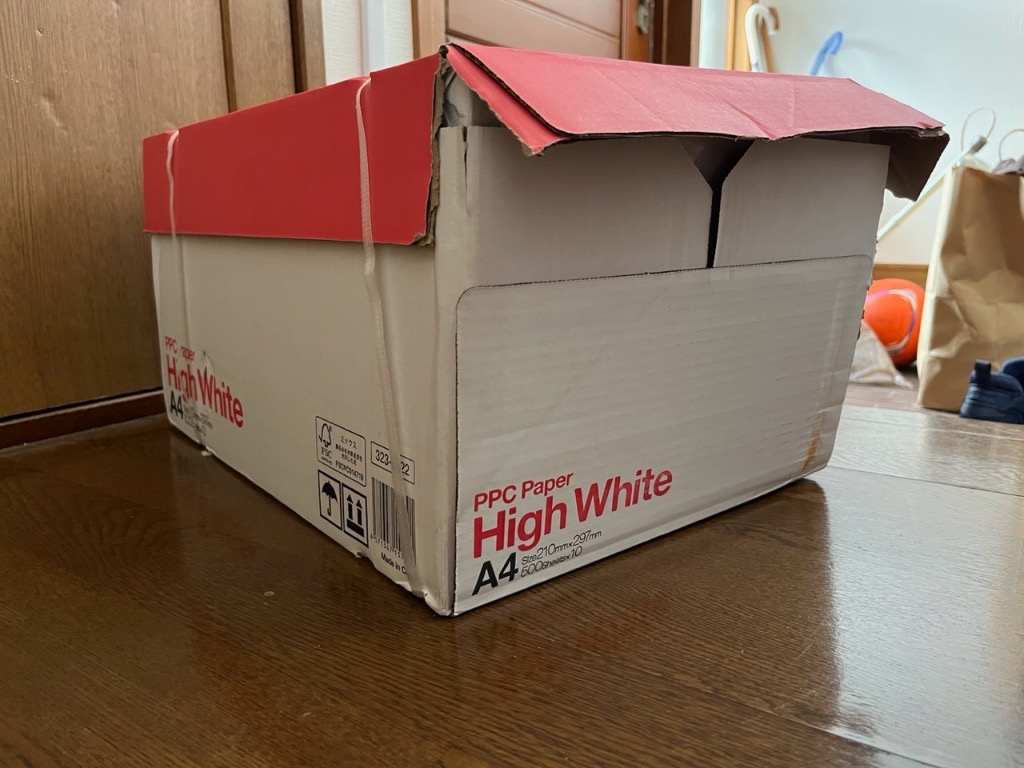 まとめ) PPC PAPER High WhiteA4 1箱(5000枚:500枚×10冊) 【×5セット