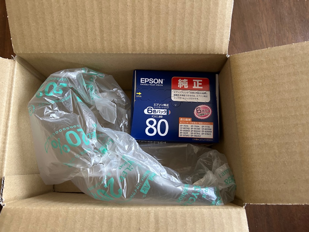 EPSON - 【未開封】EPSON インクカートリッジ IC6CL80×3箱 エプソン (EPSON) IC6CL80(とうもろこし) 純正インク