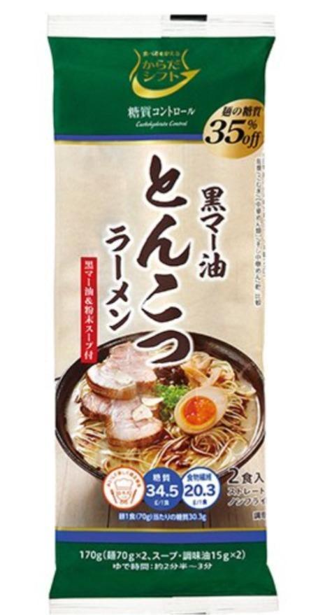 三菱食品 からだシフト 糖質コントロール とんこつラーメン １７０ｇ（２食入） １パック :6660550:ぱーそなるたのめーる - 通販 -  Yahoo!ショッピング