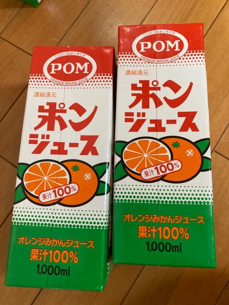 えひめ飲料 ＰＯＭ ポンジュース １Ｌ 紙パック １ケース（６本） （お取寄せ品） :7672446:ぱーそなるたのめーる - 通販 -  Yahoo!ショッピング