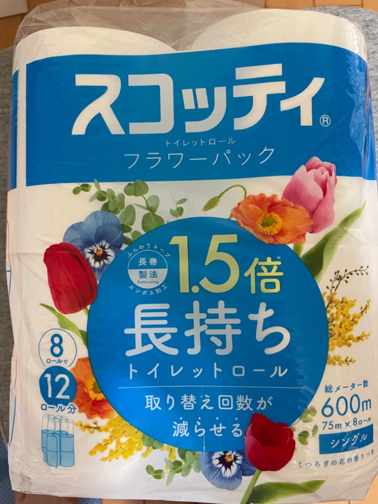 日本製紙クレシア スコッティ フラワーパック １．５倍長持ち シングル