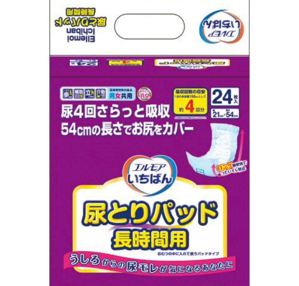 カミ商事 エルモアいちばん 尿とりパッド 長時間用 １セット（１９２枚