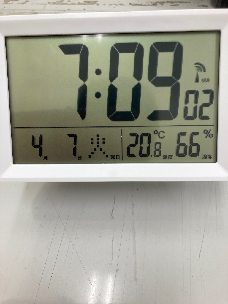 MAG W 812WH Z 置き掛け兼用 デジタル電波時計 温湿度計 縦約9 0 横約