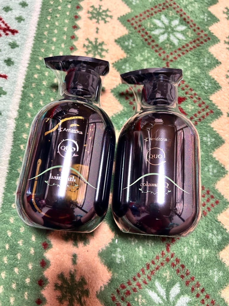アマトラ クゥオ ヘアバス H 375mL + コラマスク C 375g セット QUO アマトラ クゥオ ヘアバス H 375ml コラマスク C 375g 合計2
