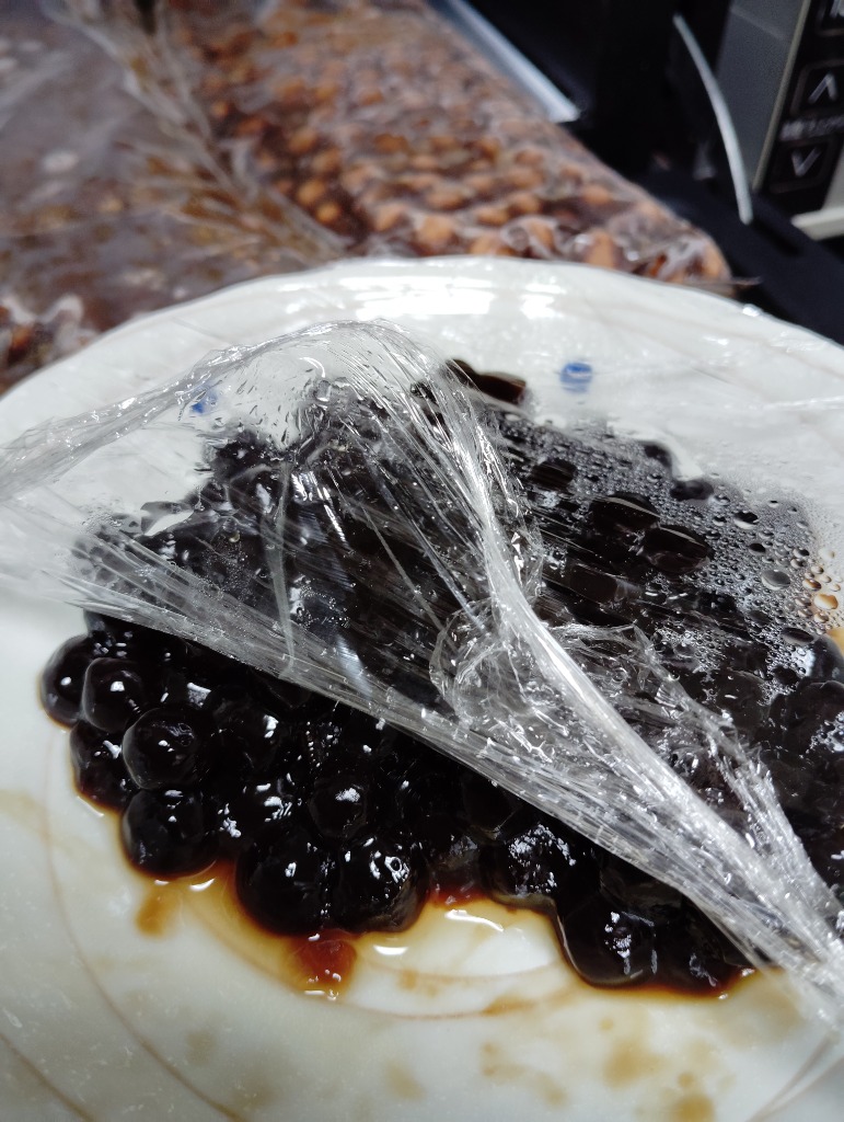 国産)真空パック黒糖生タピオカ 3kg 【150杯分】タピオカ