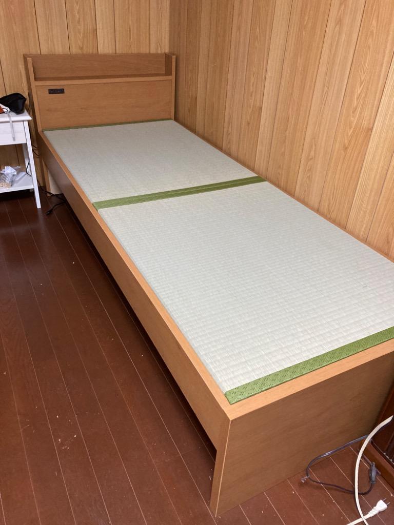 畳ベッド セミシングル コンセント 宮付き 畳 ベッド 日本製 木製