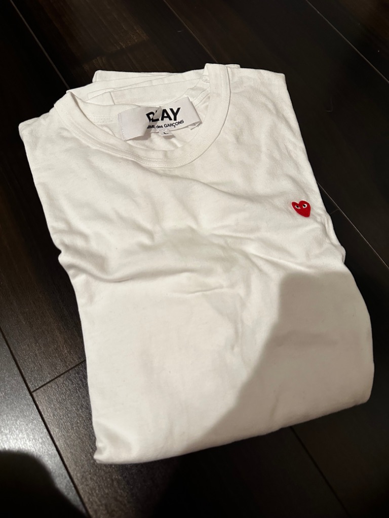 美品　COMME des GARÇONS 長袖Tシャツ ホワイト COMME des GARCONS コムデギャルソン Tシャツ 長袖 ロンT クルー