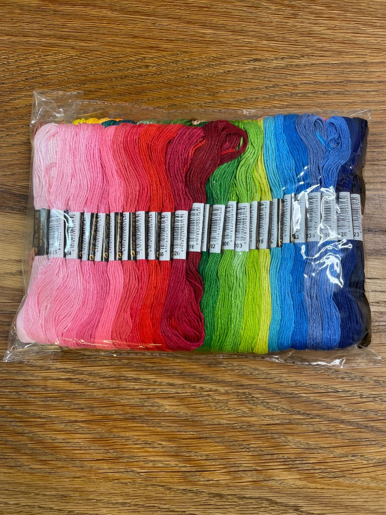 刺繍糸 刺しゅう糸 100束 100色 100本 セット クロスステッチ