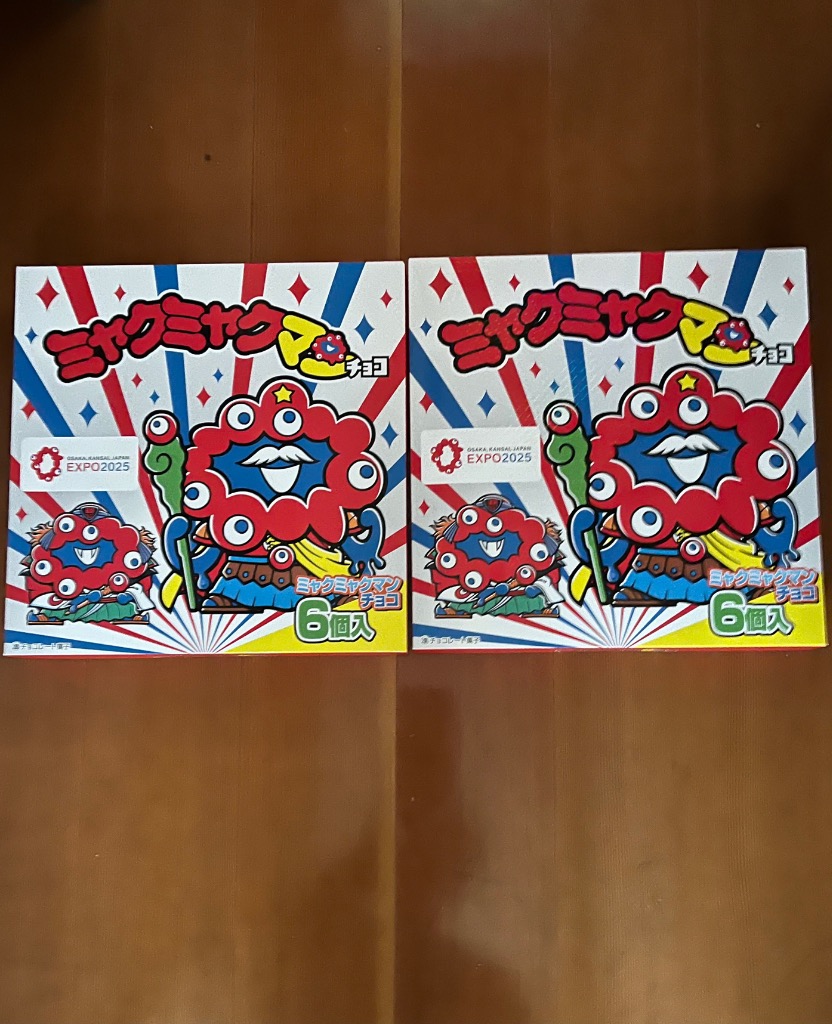 2箱セット 1箱6個入 ミャクミャクマンチョコ LOTTE ロッテ 2箱