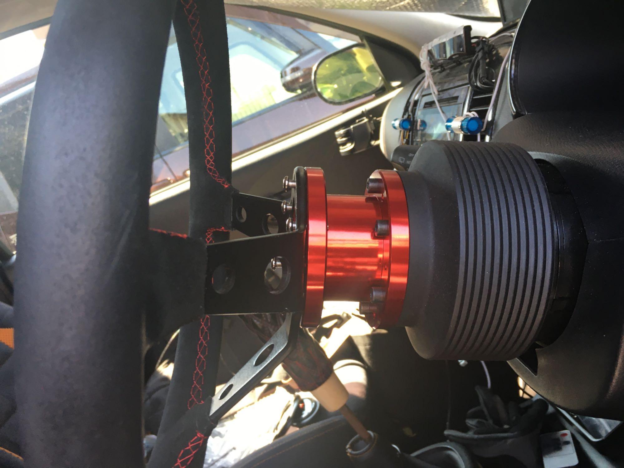 MOMOボス用 ステアリングボス スペーサー 幅50mm アルミ レッド