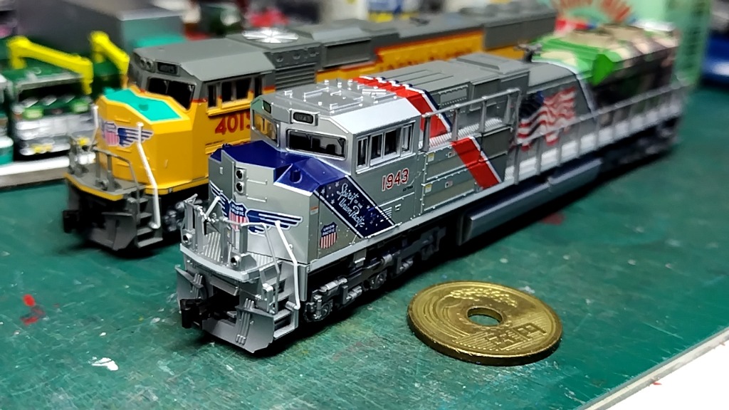 Nゲージ KATO USA 176-1943 EMD SD70ACe Nose Headlight Union Pacific (UP) #1943  