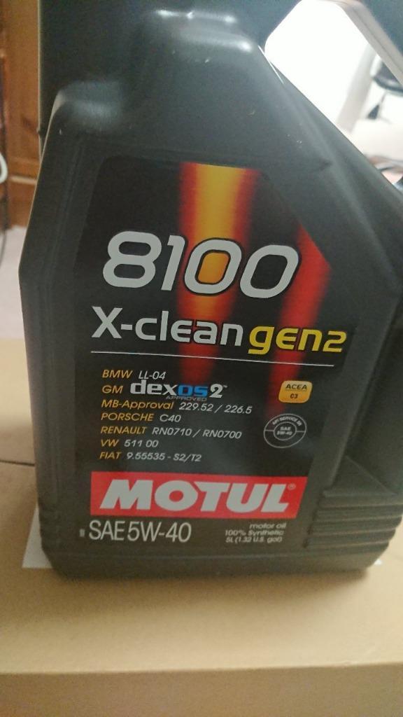 MOTUL(モチュール) 8100 X-CLEAN GEN2 新品未使用　5Ｌ MOTUL 8100 X-CLEAN GEN2 5W-40 - Motul