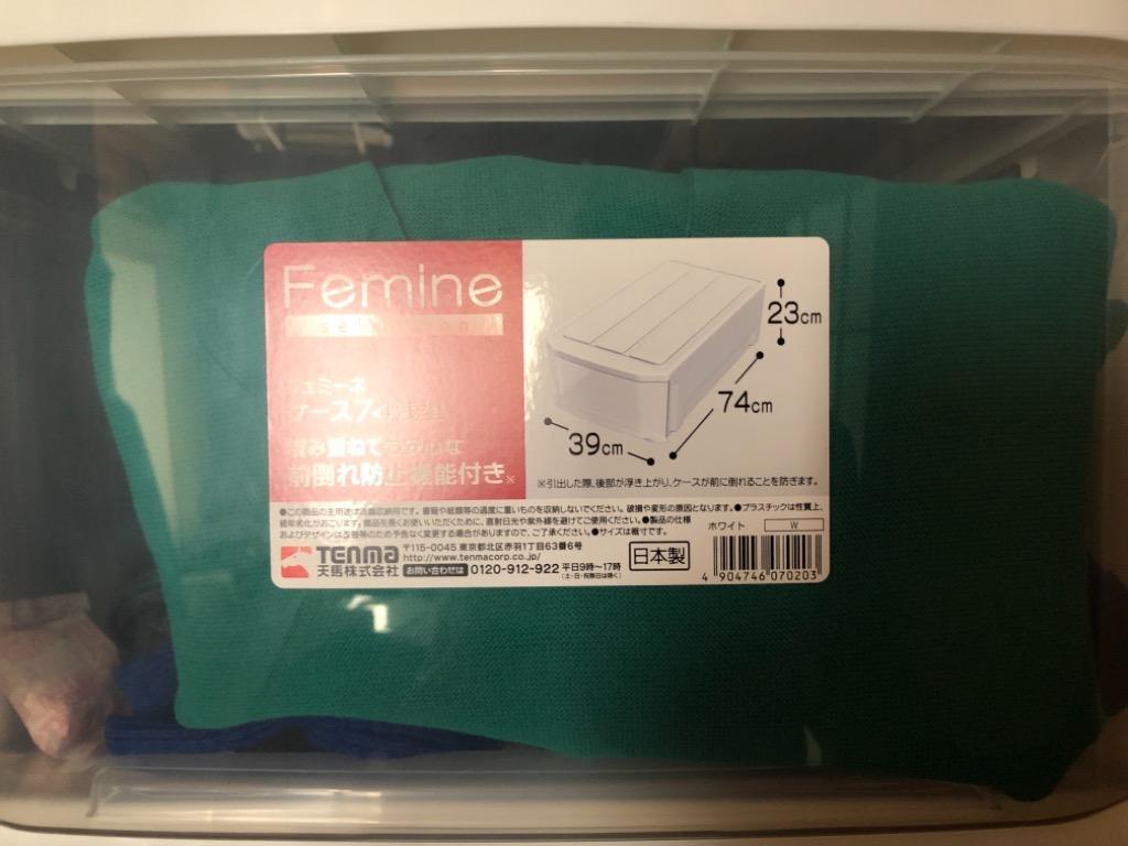 収納ケース 衣装ケース フェミーネ ケース 74浅型 天馬