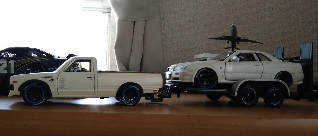 Maisto 1/24 1973 ダットサン 620 ピックアップ ＋ 日産スカイライン 