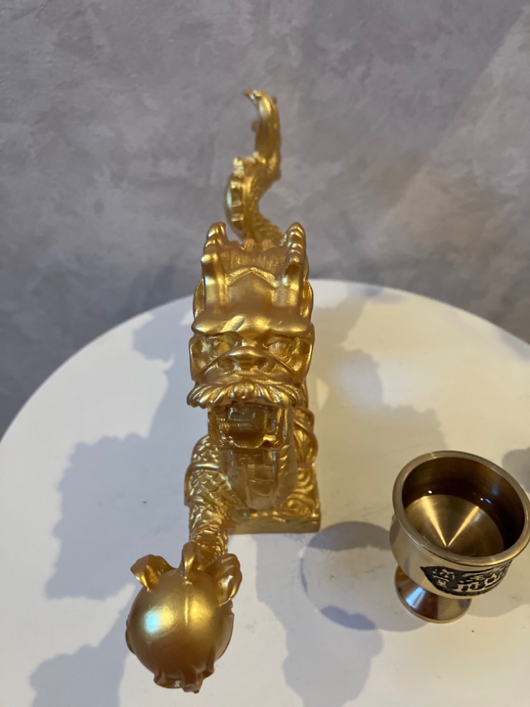 龍 置物 龍の置物 玄関 干支 金 竜の置物 龍神様 黄金龍 最強