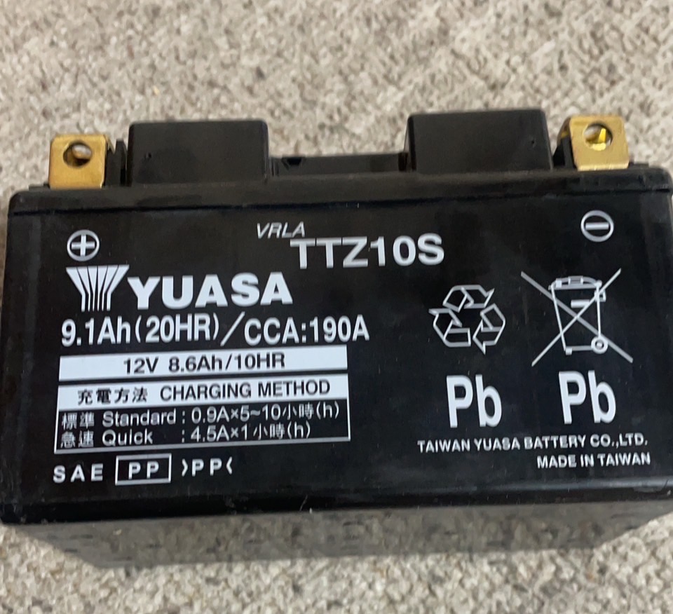 TAIWAN YUASA YTZ10S 互換 TTZ10S バッテリー 台湾 製 二輪