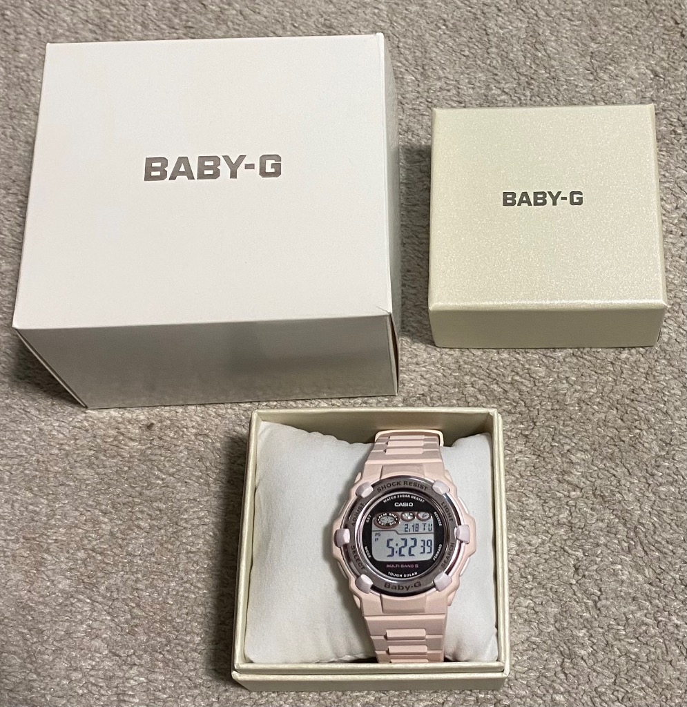 CASIO Baby-G BGR-3000UCB-4JF ピンク BABY-G ベビージー 電波ソーラー レディース 腕時計 デジタル