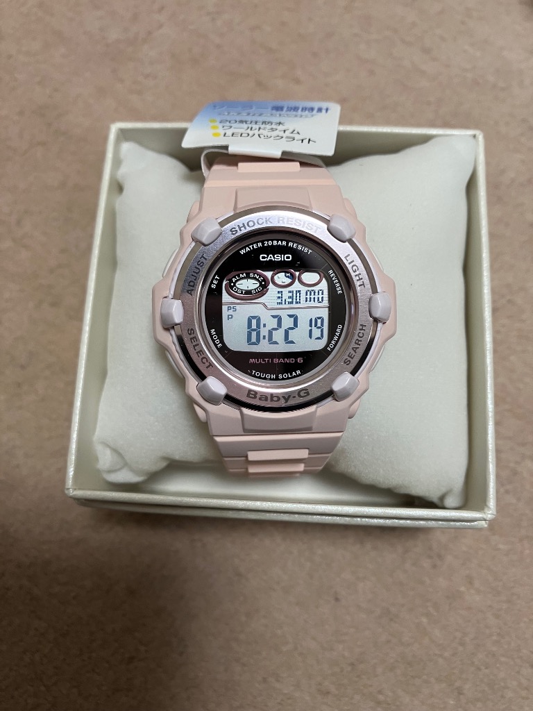 BABY-G ベビージー 電波ソーラー レディース 腕時計 デジタル ピンク
