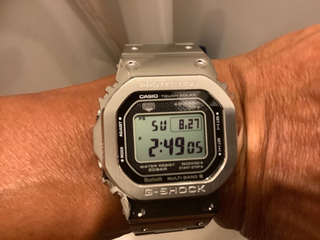 G-SHOCK ジーショック FULL METAL フルメタル シルバー 電波ソーラー