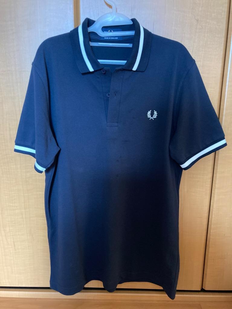 FRED PERRY (フレッドペリー) M2 SINGLE TIPPED FRED FP SHIRT ポロシャツ イングランド製  797NAVY/SNOW FP388