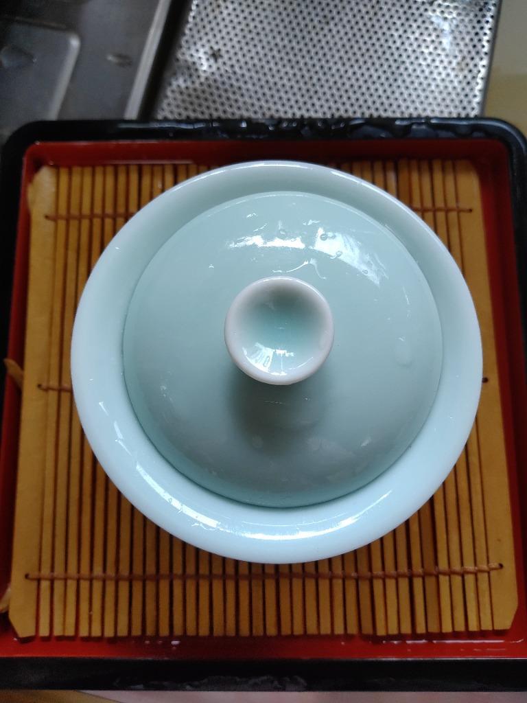 価格は安く 青磁の中国茶器 圓満蓋碗 弟窯粉青 170ml 満水210ml