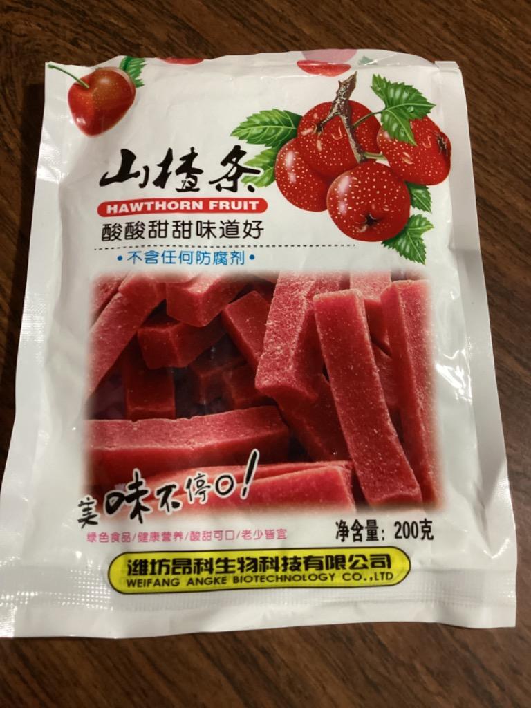 激安挑戦 山査条 200g 　中華お菓子 サンザシ スティック　山査條 お菓子酸っぱさが大人気 ドライフルーツ 中華物産 中華食品　さんざし