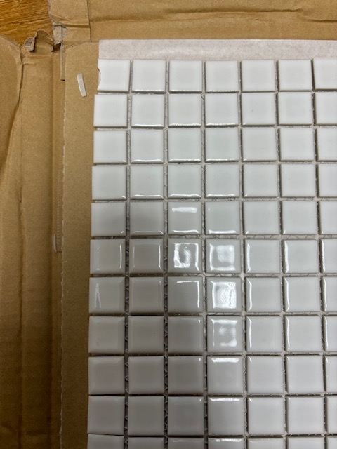 モザイクタイルシート 25mm角 裏ネット張り 磁器質 施釉 モザイクタイルシート 25mm角 裏ネット張り 磁器質 施釉