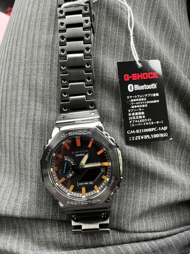 美品　G-SHOCK GM-2100　GM-B2100BPC-1AJF ブラック Casio G-Shock Analog-Digital Full Metal Polychromatic