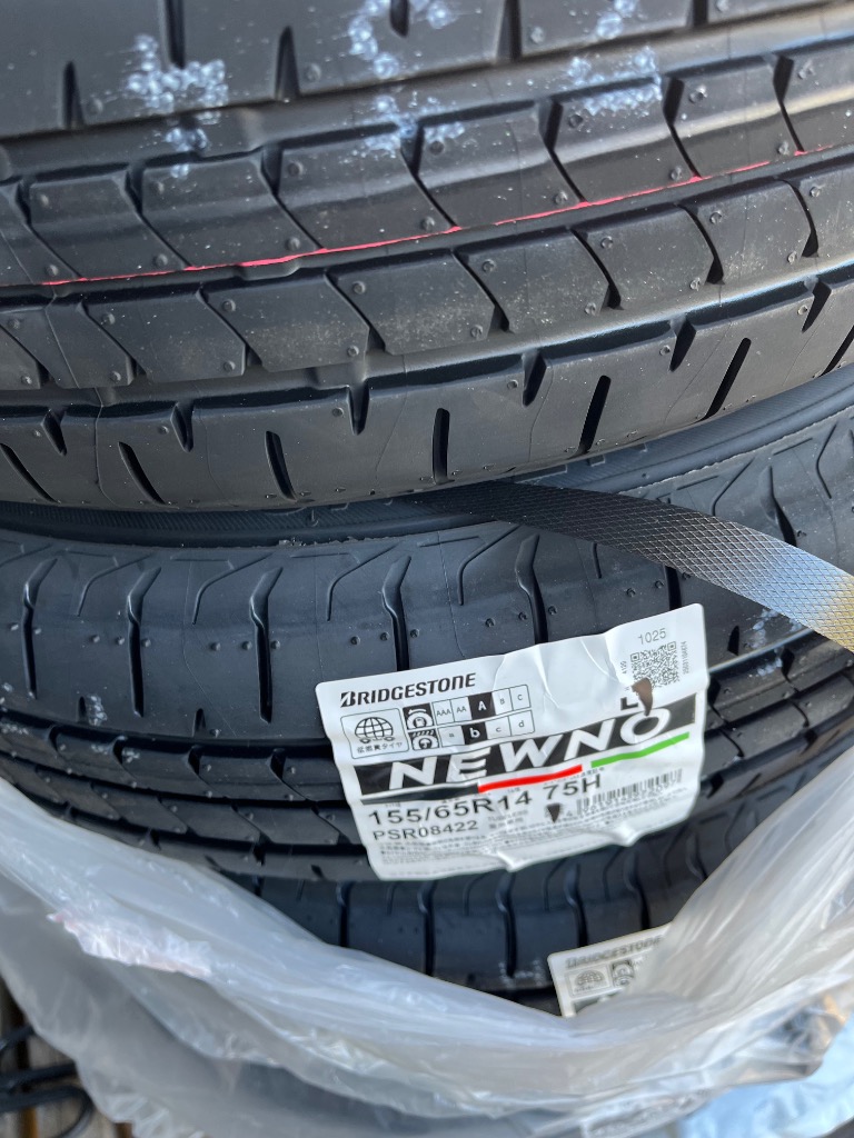 BRIDGESTONE 2025年製 日本製 NEWNO 155/65R14 75H 4本セット