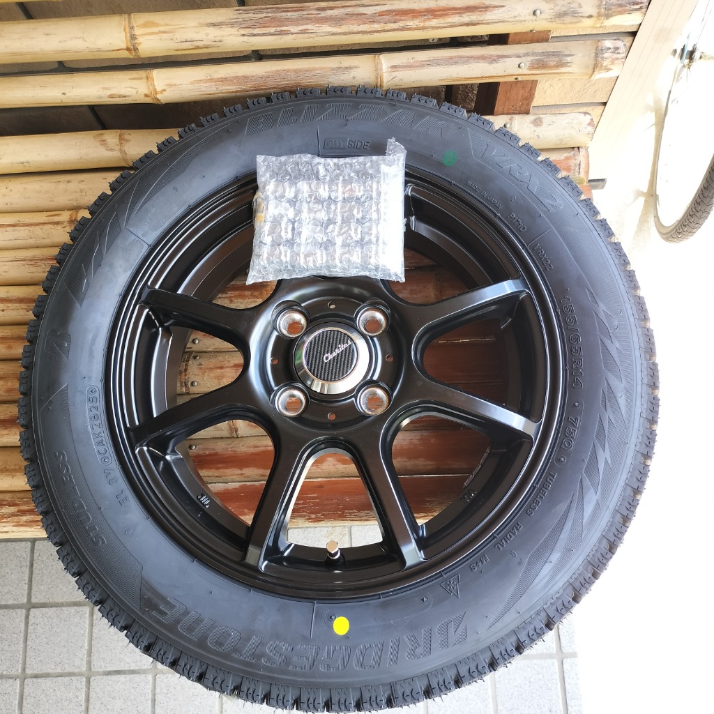 ブリザック VRX2 2025年製 日本製 155/65R14 75Q ＆ ホイール