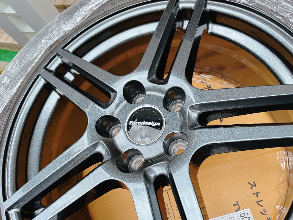 【新品タイヤ・純正ホイール】シトロエン C5用 215/65R17 4本SET DUNLOP C5 エアクロス 4本 シトロエン純正ボルト対応 17インチ5