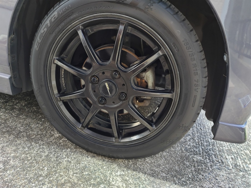 浜ススム エクスタ クムホ HS51 165/55R15 75V サマータイヤ 4本セット