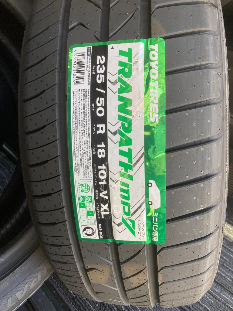 TOYO ノーマルタイヤ 235/50R18 楽天市場】235/50R18 101V TOYO TIRES トーヨー タイヤ TRANPATH